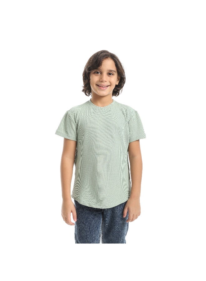 Caesar Boys' T-shirt biscuit fabric with round neck - Image 1