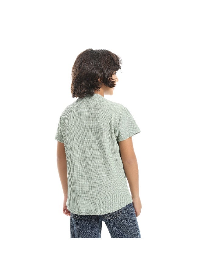 Caesar Boys' T-shirt biscuit fabric with round neck - Image 4