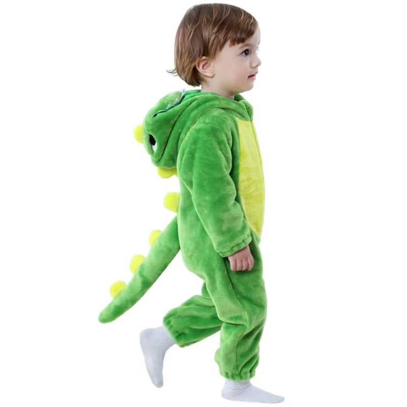 Baby Green Dinosaur Costumes Unisex Toddler Outfit Halloween Dress Up Romper 1218 Months