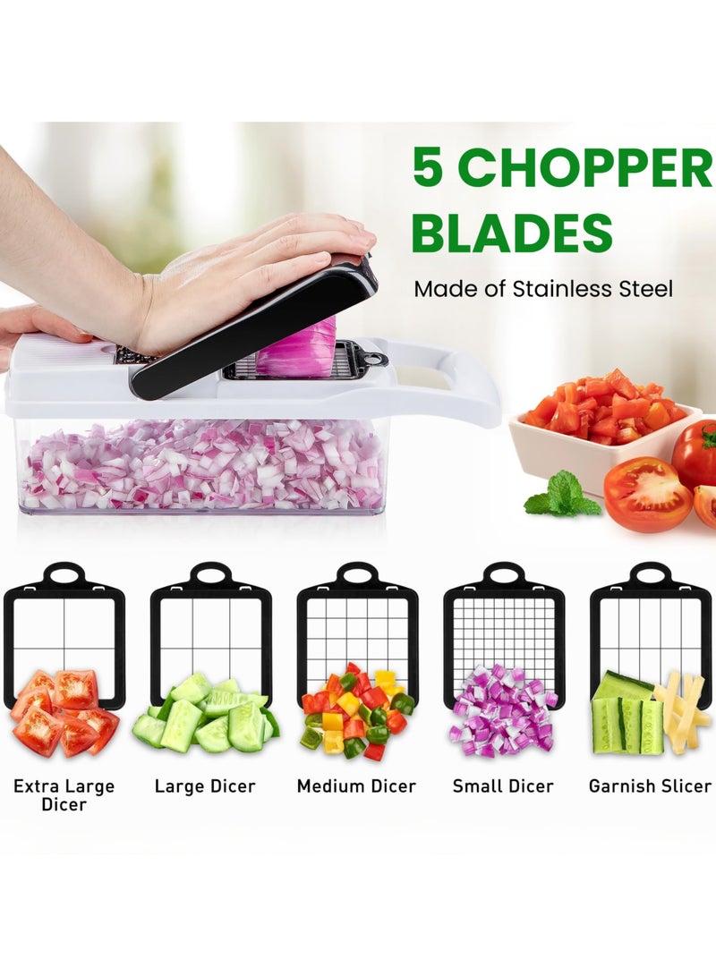 أَليفينجهوم مجموعة أدوات تقطيع الخضار متعددة الوظائف مكونة من 26 قطعة - Image 3