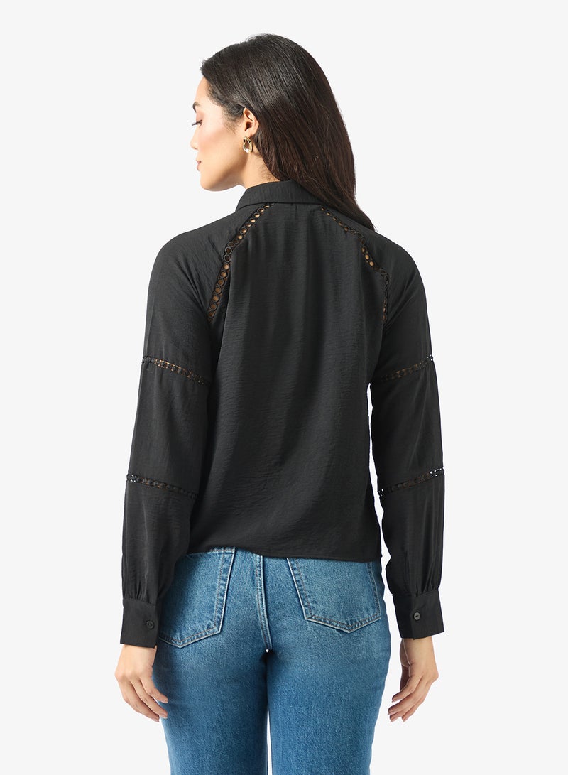 VERO MODA Lace Detailed Woven Shirt - Image 2