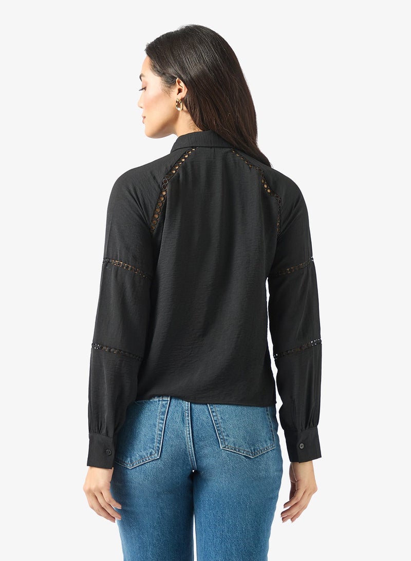 VERO MODA Lace Detailed Woven Shirt - Image 2