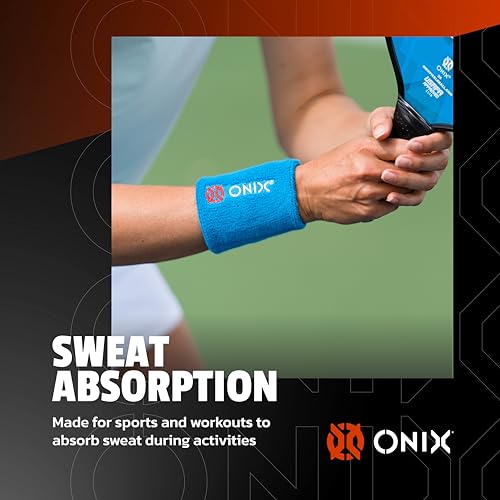 ONIX Pickleball Sweat Absorption Wristband — Blue - Image 3