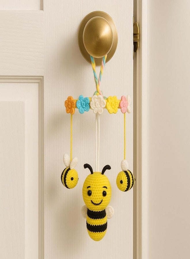Sutra Handmade Crochet Bee Toy Set – Honey Bee Mother with Two Baby Bees – Amigurumi Stuffed Toys – Best Gift for Kids and Toddlers – Soft Toys for Baby Girls & Boys – Size 15 x 9 Inch - Image 3