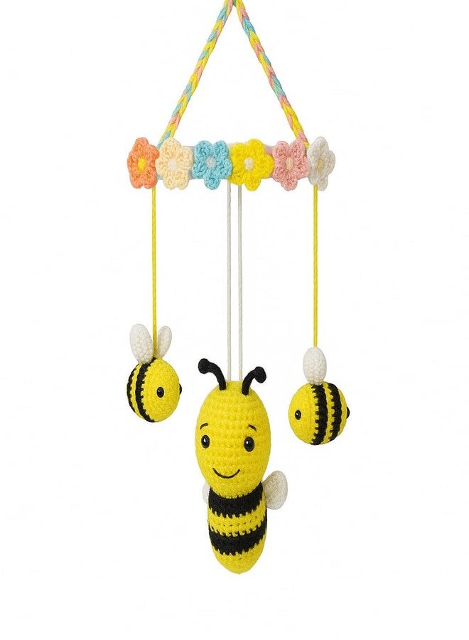 Sutra Handmade Crochet Bee Toy Set – Honey Bee Mother with Two Baby Bees – Amigurumi Stuffed Toys – Best Gift for Kids and Toddlers – Soft Toys for Baby Girls & Boys – Size 15 x 9 Inch - Image 1