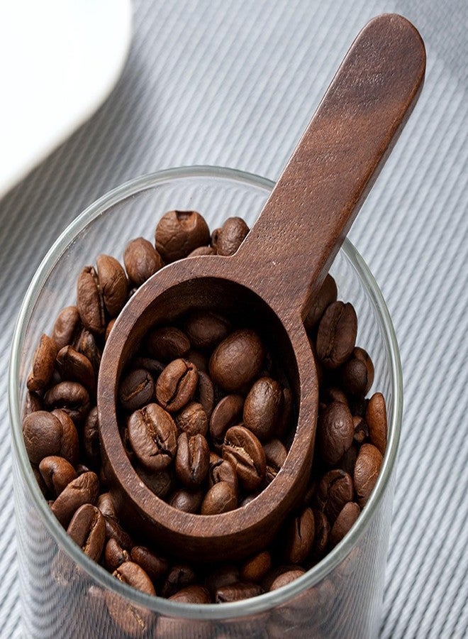 Dranvosk 2PCS Wooden Coffee Scoops for Ground Coffee | Multi-Function Measuring Spoons for Coffee Tea and Seasonings | Portable Tablespoon Scoop with Retro Design,Easy to Clean for Home Use - Image 4