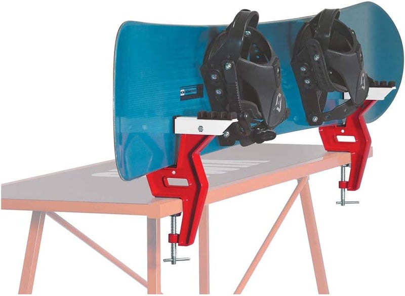 Swix Pro Snowboard Adjustable Aluminum Tuning Vise, Red - Image 3