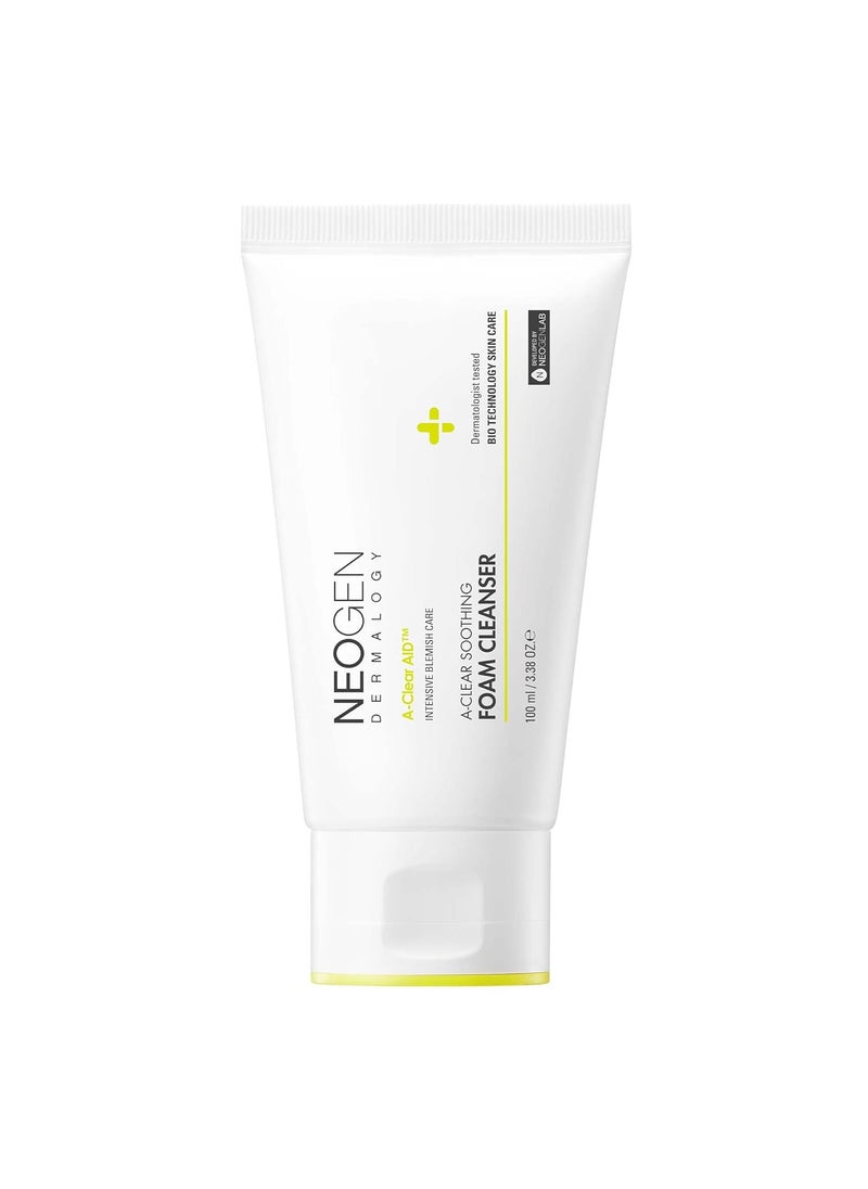 DERMALOGY by NEOGENLAB DERMALOGY by NEOGENLAB AClear Soothing Foam Cleanser 338 oz 100ml  Clogged Pores  Sebum Cleansing Foam for AcneProne Skin with Salicylic Acid Tea Tree Centella Asiatica  Korean Skin Care 