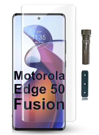 Screen Protector Tempered Glass,3D Curved Edge High Definition 9H Hardness Case Friendly Full Glue Screen Protector For Motorola Edge 50 Fusion 5G/Motorola G85 5G (UV Clear) - pzsku/Z76B19B1CA6B8443FD6ACZ/45/1741292720/4650fd8f-458b-476d-bf6b-2db5bd81f448