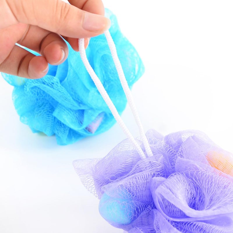 LABRIMP Colorful Large Soft Bath Balls 10pcs Mesh Bath Scrubber Shower Sponge Body Exfoliating Loofah for Men Women Bathroom Accessories Random Color - Image 5