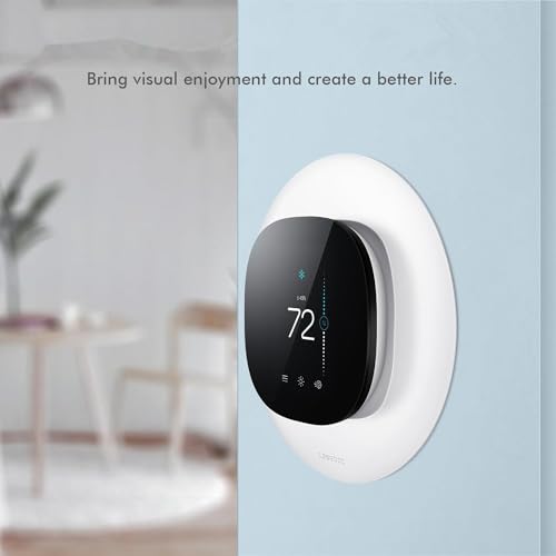 CaseBot Wall Plate for Ecobee3 Lite / Ecobee3 SmartThermostat, Practical Trim Kit, Easy Installation, Durable Polycarbonate Material, Stylish Design (White) - Image 3