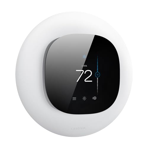 CaseBot Wall Plate for Ecobee3 Lite / Ecobee3 SmartThermostat, Practical Trim Kit, Easy Installation, Durable Polycarbonate Material, Stylish Design (White) - Image 1