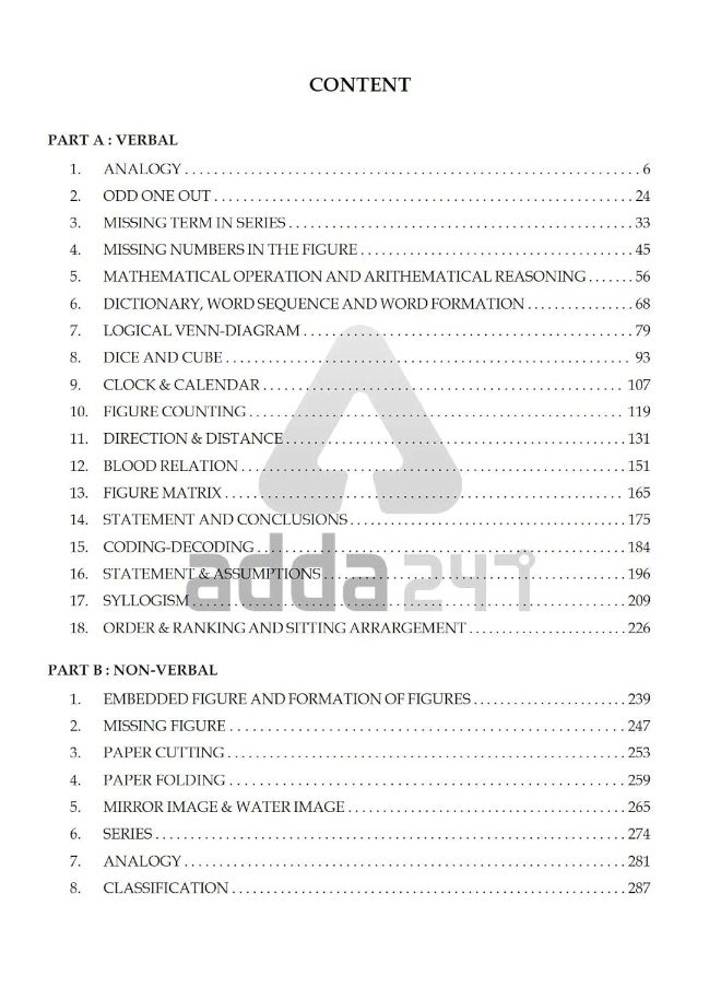 SSC Reasoning Book for SSC CGL, CHSL, CPO and Other Govt. Exams by Adda247 Publications  - Image 2