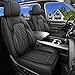 DuDuWang Seat Covers Custom Fit for Chevy Silverado GMC Sierra 1500 20072026 25003500 HD Crew Cab Pickup Truck Seat Cover Protector Cushion with Faux Leather WaterproofBlack Front Seat - Image 2
