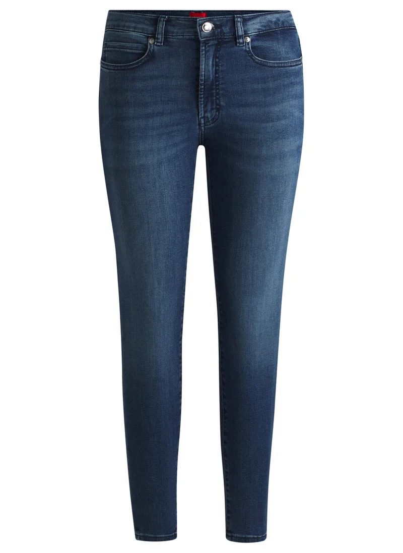 HUGO Skinny-fit jeans in blue super-stretch denim