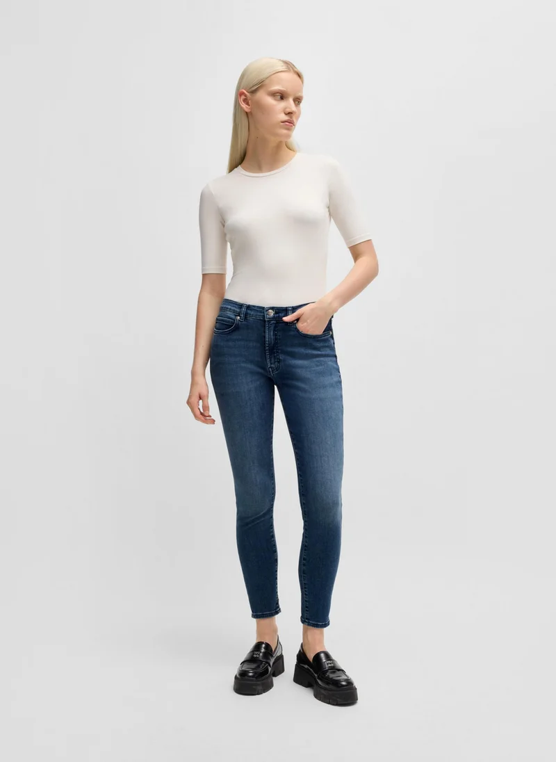 HUGO Skinny-fit jeans in blue super-stretch denim