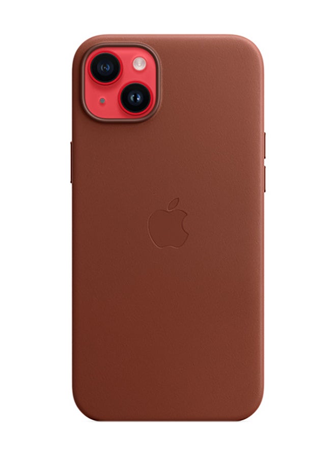 Apple iPhone 14 Plus Leather Case with MagSafe Umber - Image 1
