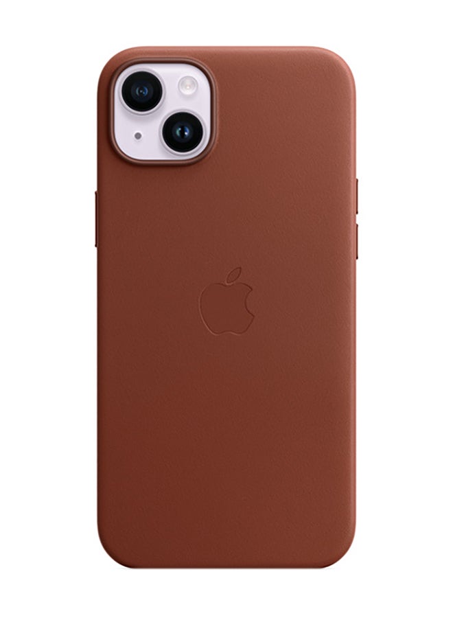 Apple iPhone 14 Plus Leather Case with MagSafe Umber - Image 2