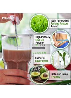 Preferred Elements Keto Collagen Protein Powder With Mct Oil (Chocolate)  - Image 2