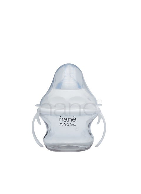 Japlo Easy Hold Wide Neck Baby Feeding Bottle with Anti Colic BPA Free Silicone Teat 160ml - White