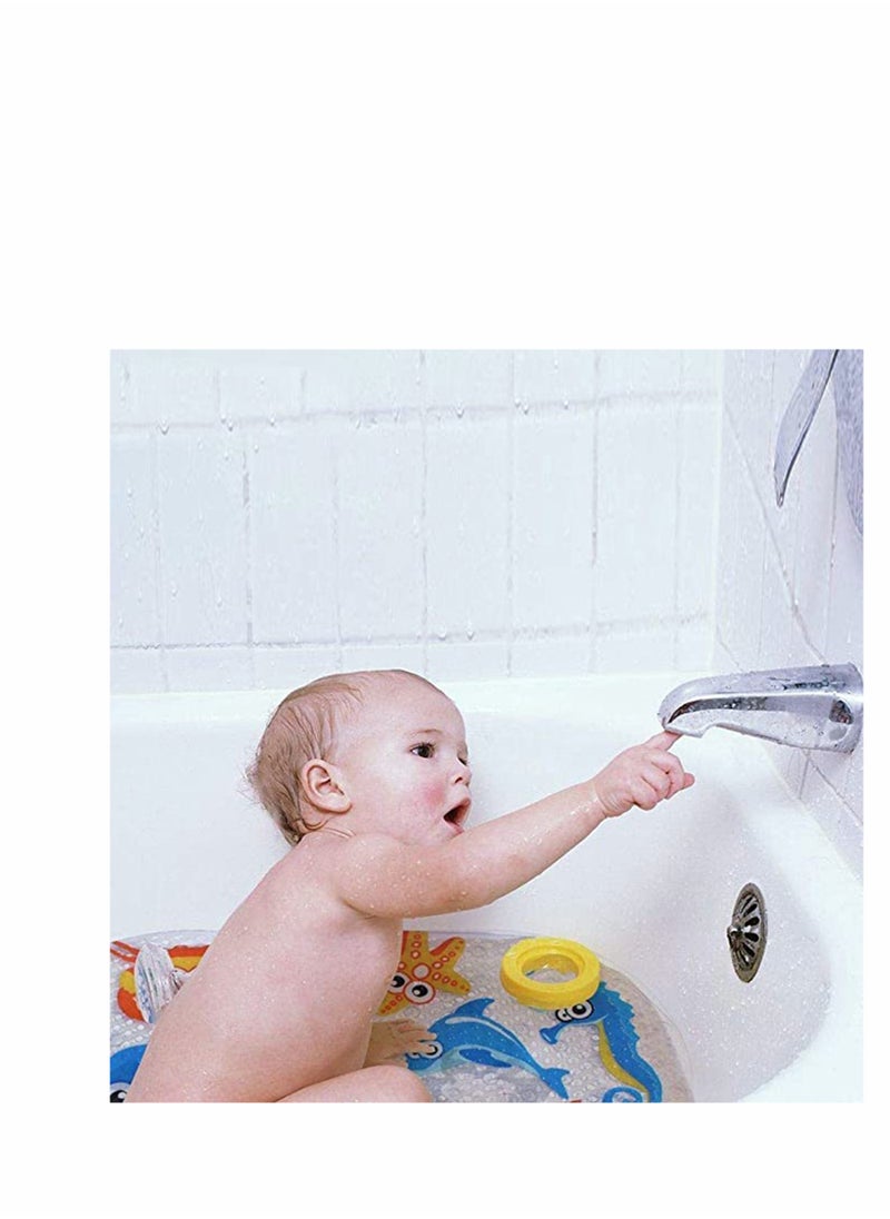 KASTWAVE - Baby Bath Mats 39cmx69cm Baby Bath Mat Anti-Slip PVC for Toddlers Children Baby Floor Tub Mats Shower Mat Non Slip Anti Mould - Image 1
