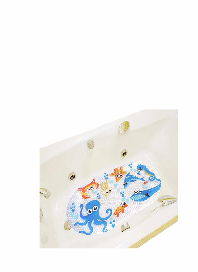 KASTWAVE - Baby Bath Mats 39cmx69cm Baby Bath Mat Anti-Slip PVC for Toddlers Children Baby Floor Tub Mats Shower Mat Non Slip Anti Mould - Image 1