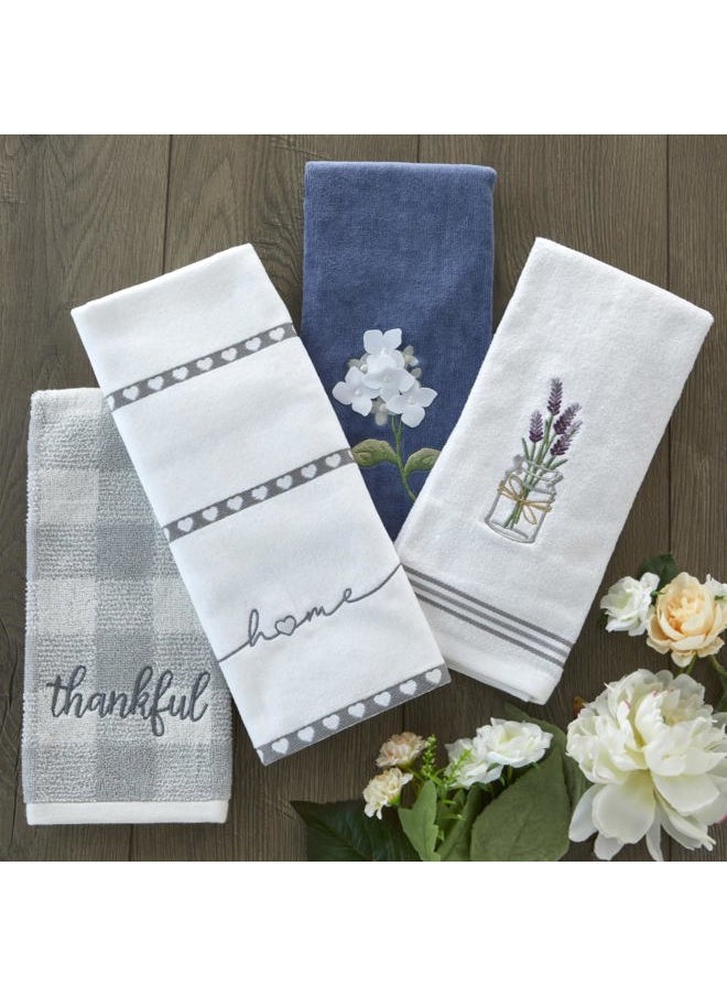SKL Home - by Saturday Knight Ltd. Lavender Hand Towel (2-Pack), White , 16x25 - Image 1