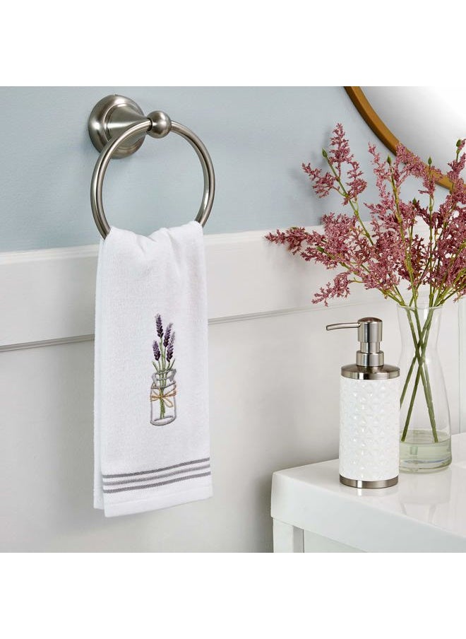 SKL Home - by Saturday Knight Ltd. Lavender Hand Towel (2-Pack), White , 16x25 - Image 1