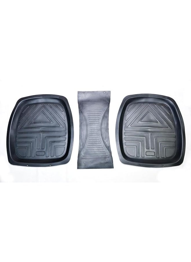 Generic - generic Car Floor Mats, Heavy Duty Front & Rear Rubber Cargo Mats Anti-Slip, Full Set Trimmable Contour Liners Universal Fit Car Protector Mats- 5PCS - Image 1