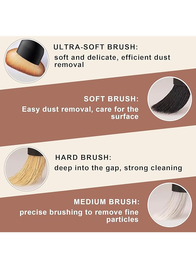 DMG TECH 3Pcs Car Detailing Brush Set, Auto Detail Brush Kit, Universal Car Crevice Brush For Clean Interior Or Exterior, Car Dust Removal Brush For Dashboard, Air Vent, Leather Seats, Tires (3Pcs) - Image 2