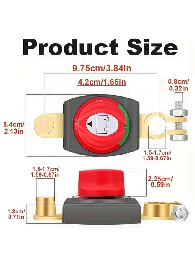 1pc 12V 48V Battery Isolator Switch for Car Marine Boat - Image 2