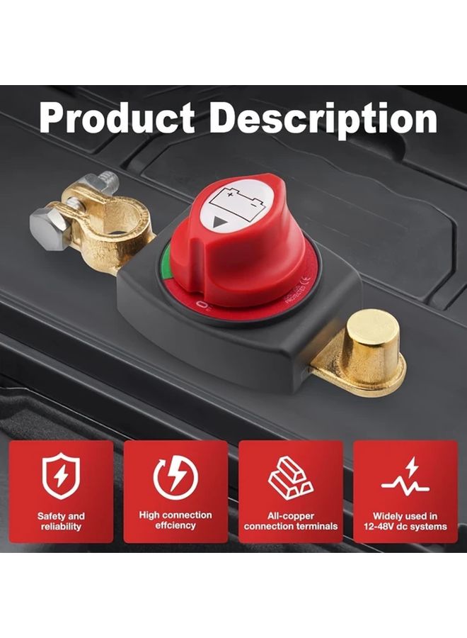 1pc 12V 48V Battery Isolator Switch for Car Marine Boat - Image 5