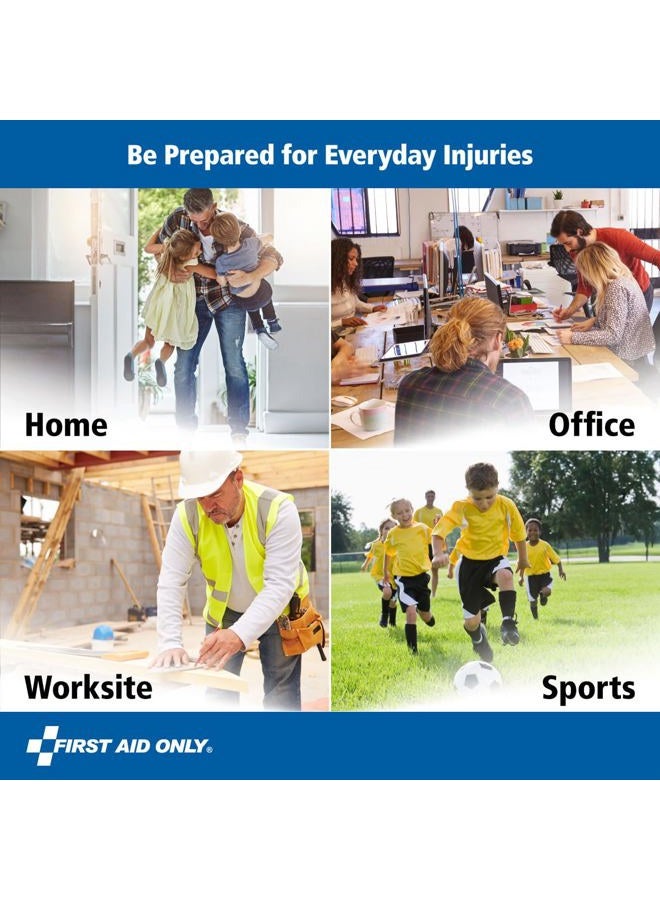 First Aid Only 91248 OSHA-Compliant First Aid Kit, All-Purpose 50-Person Emergency First Aid Kit for Business, Worksite, Home, and Car, 260 Pieces - Image 5