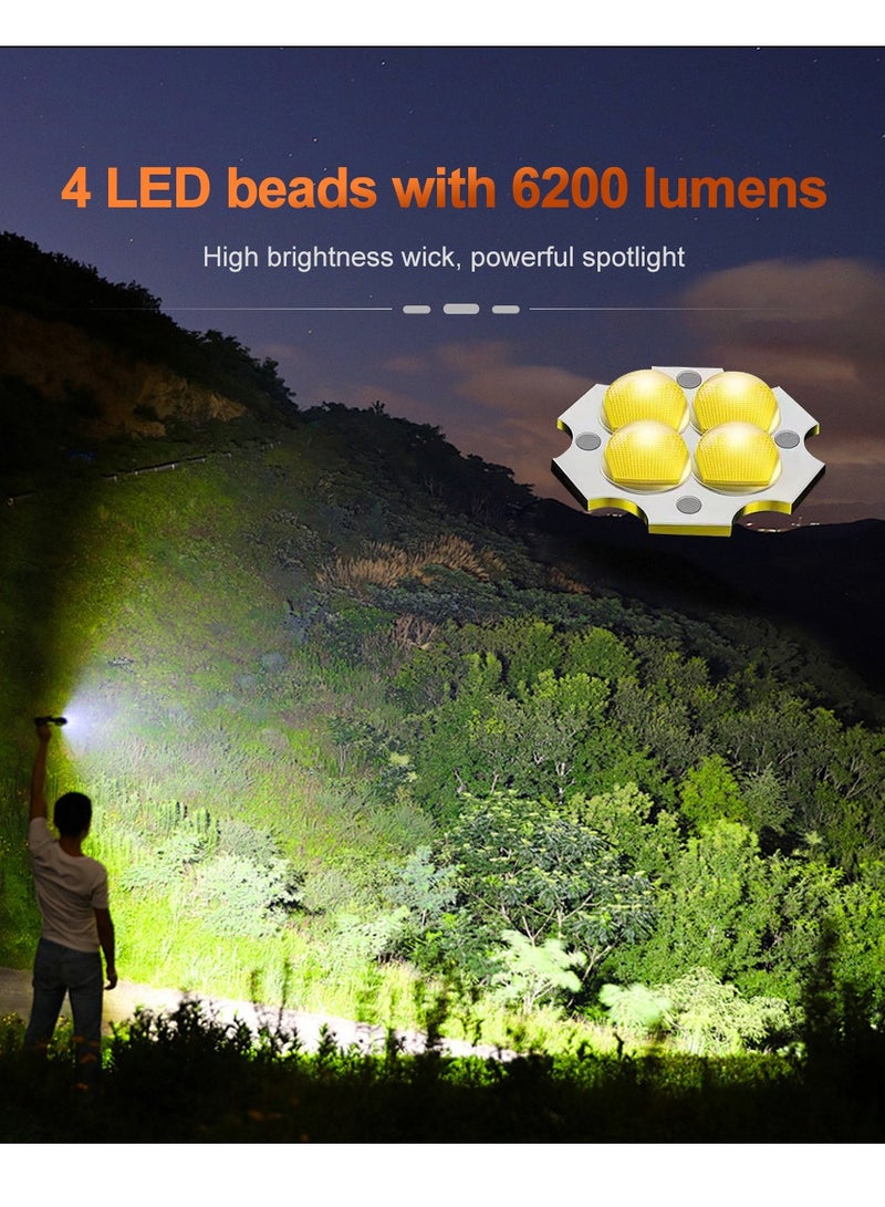 مصباح يدوي LED مدمج مغناطيسي قابل لإعادة الشحن - برتقالي - Image 3