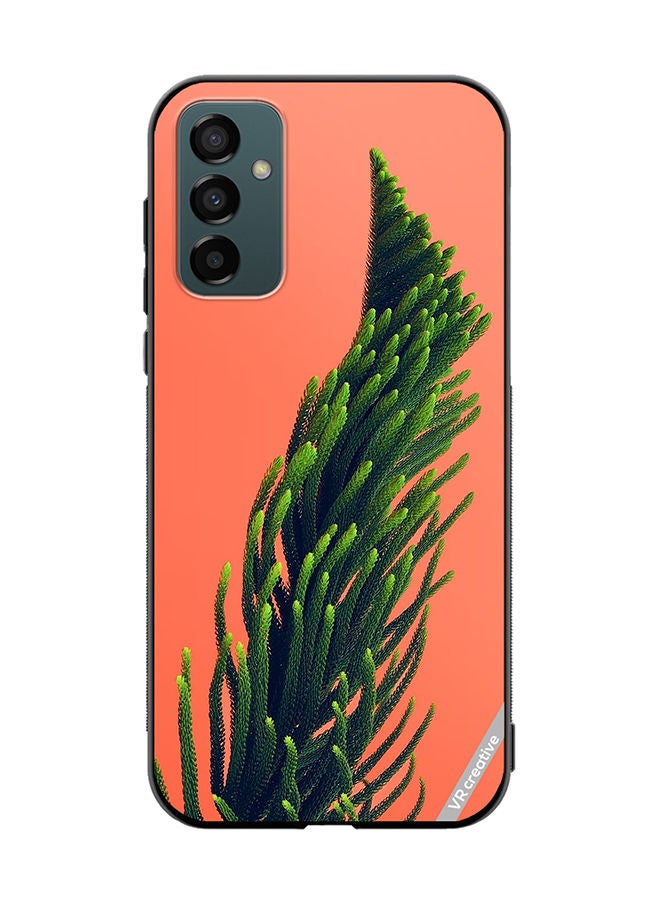 VR CREATIVE Protective Case Cover For Samsung Galaxy M23 Green Leafs Plant Poster Design Multicolour - Image 1