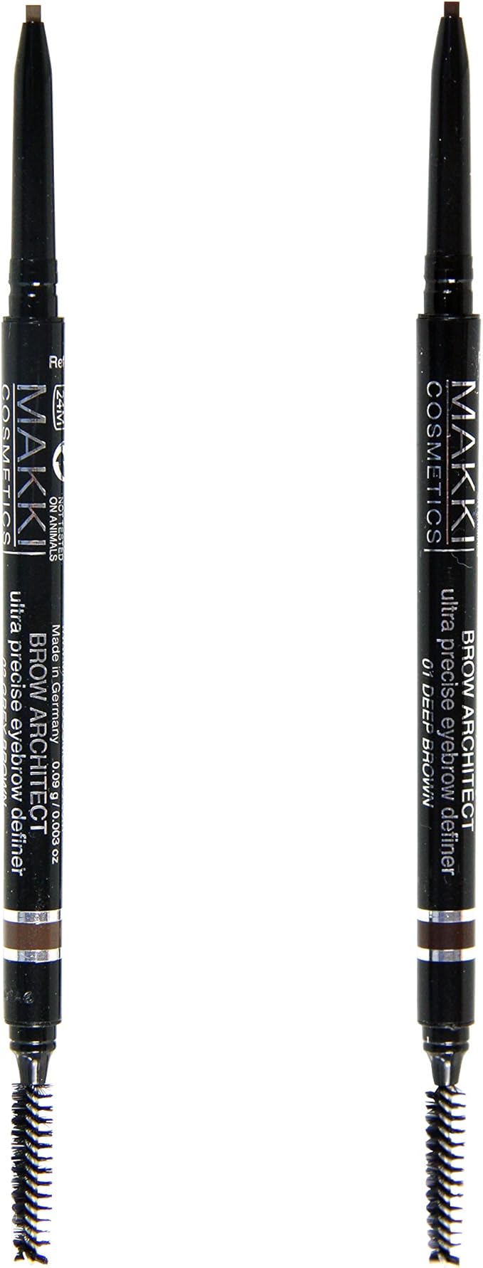Makki Grey Brown Brow Architect Eyebrow Definer Pencil Matte Finish with brush fine strokes natural expression - Image 4