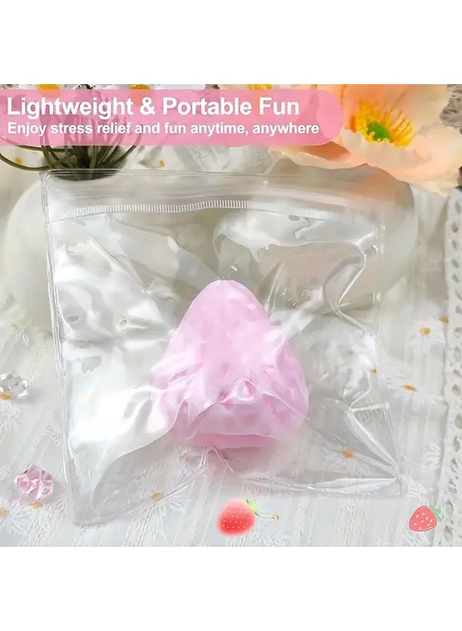 Strawberry Sensory Relax Toy Crystal Fun Stress Relief Strawberry Soft Fidget Gift For Party Favor Birthday Classroom Prize Travel Companion New Year 2025 - Image 5