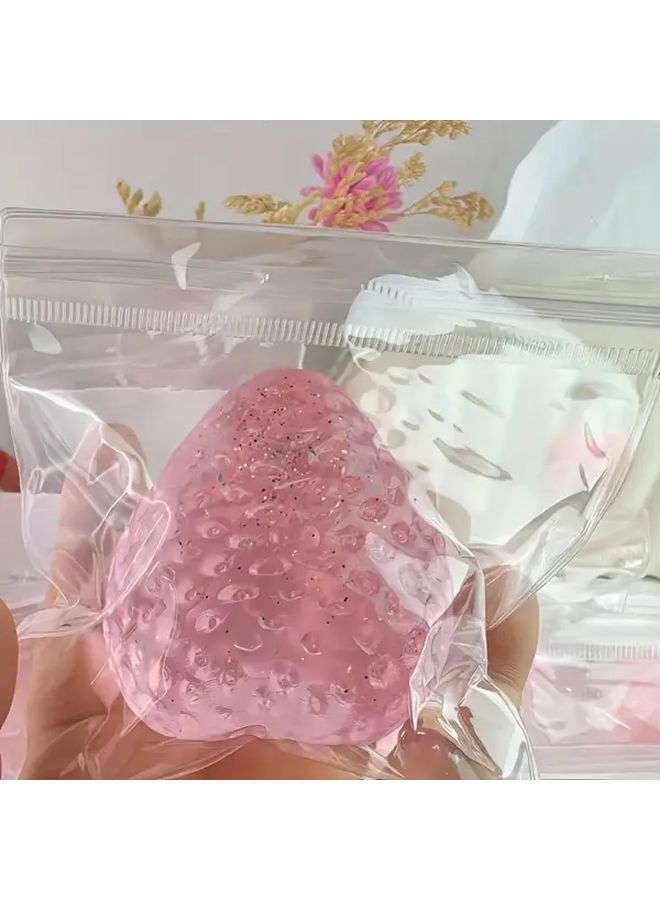 Strawberry Sensory Relax Toy Crystal Fun Stress Relief Strawberry Soft Fidget Gift For Party Favor Birthday Classroom Prize Travel Companion New Year 2025 - Image 4