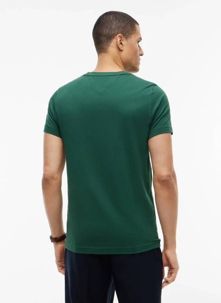 Tommy Hilfiger Logo Slim Jersey T-Shirt