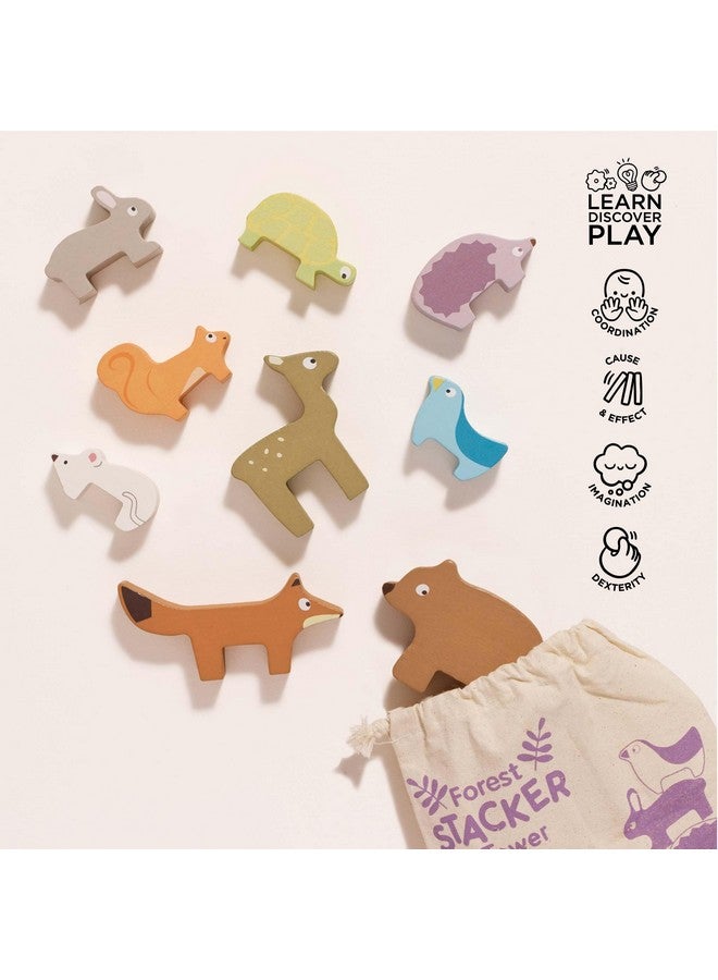 لي توي فان لعبة لو توي فان - أحجية غابة بيتيلو الخشبية المكدسة مع حقيبة تعليمية لأنشطة التوازن | هدية رائعة للأطفال الصغار | مناسبة للأعمار من ١٨ شهرًا فما فوق - Image 3