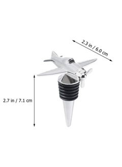 KASTWAVE 4 PCS Wine Stopper Bottle Stopper Wine Saver, Reusable Wine Stopper Used, Wine Champagne Preservation Plug, Aircraft Style Beer Wine Spout Saver Beverage Bottle Seal  - Image 2