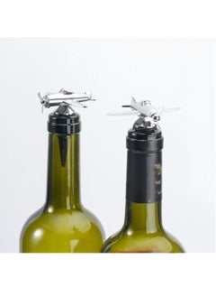 KASTWAVE 4 PCS Wine Stopper Bottle Stopper Wine Saver, Reusable Wine Stopper Used, Wine Champagne Preservation Plug, Aircraft Style Beer Wine Spout Saver Beverage Bottle Seal  - Image 5