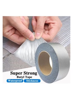 Excefore Super Strong Aluminum Foil Butyl Tape Super Waterproof Tape Self Adhesive Adhesive Tape Kitchen and Bathroom House Roof Mending Materials for Pipes Patch Holes  - Image 3
