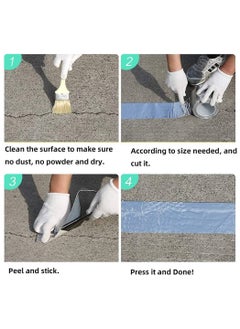 Excefore Super Strong Aluminum Foil Butyl Tape Super Waterproof Tape Self Adhesive Adhesive Tape Kitchen and Bathroom House Roof Mending Materials for Pipes Patch Holes  - Image 5