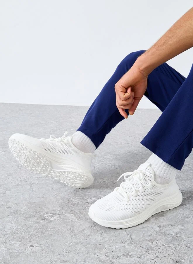 Take Two Take Two Textured Lace Up Sneakers