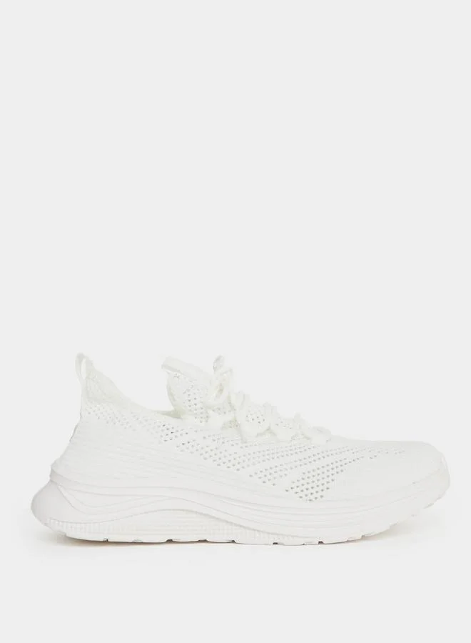 Take Two Take Two Textured Lace Up Sneakers