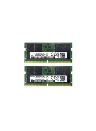 وحدة ذاكرة الكمبيوتر المحمول Samsung 16 جيجابايت (1 × 16 جيجابايت) DDR5-4800 SODIMM PC5-38400S، سرعة الساعة 4800 ميجاهرتز، 1R × 8، SO-DIMM NON-ECC، جهد الذاكرة 1.1، 262 دبوس | M425R2GA3BB0-CQK - pzsku/Z76B2B51D09F69BC67A79Z/45/_/1731273949/eb62b146-5d92-47fa-8cb2-36057b5c4486