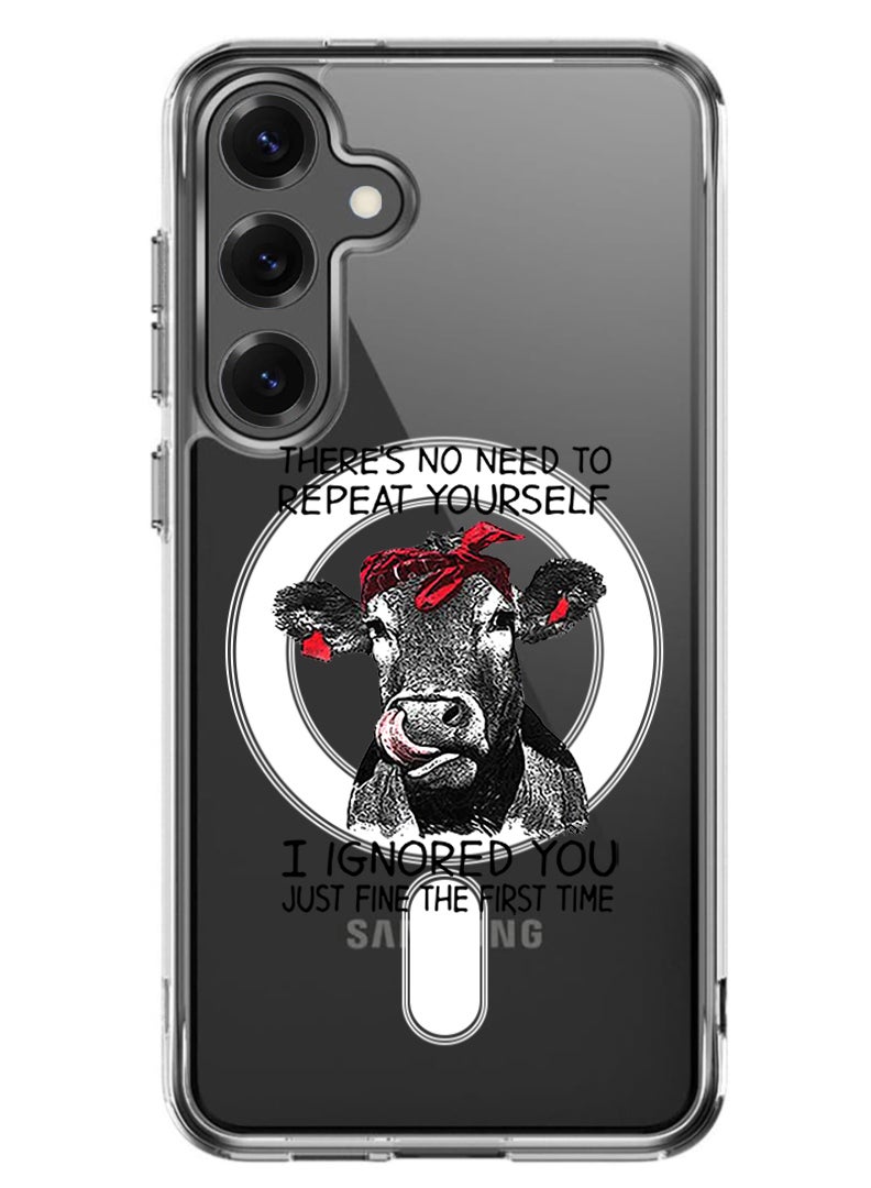 Theodor Magnetic Case for Samsung Galaxy S25 Plus 6.7-inch Compatible with MagSafe Wireless Charging, Shockproof Phone Bumper Cover there is no ned to repeat yourself - Image 1