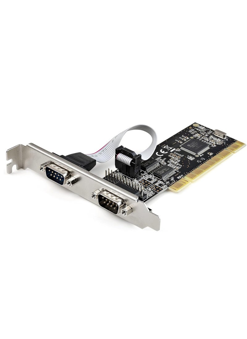 Generic PCI Serial Parallel Combo Card with Dual Serial RS232 Ports (DB9) & 1x Parallel LPT Port (DB25) - PCI Combo Adapter Card - PCI Expansion Card Controller - PCI to Printer Card (PCI2S1P2)  - Image 1