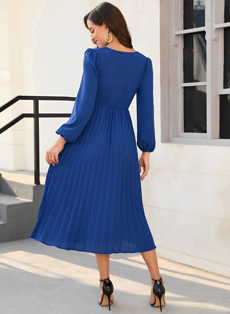 Loquat Fashionable And Generous Dress Blue  - Image 2